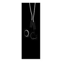 Classic Headphone Bookmark Business Card Template
