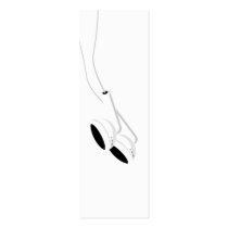 Classic Headphones Bookmark Business Cards