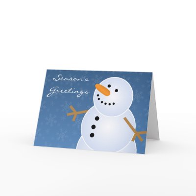 Classic Holiday Snowman Christmas Cards by mariannegilliand