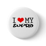 Classic "I Love My Supra" design Button