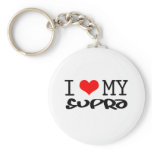 Classic "I Love My Supra" design Keychain
