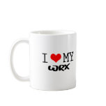 Classic "I Love My WRX" design Mug