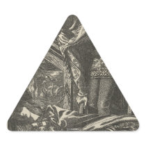 Classic Illustration for The Lady of Shalott Sticker
