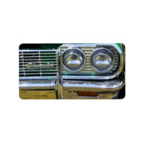 classic impala chrome with green paint labels