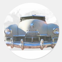 Classic Kaiser Auto Round Stickers
