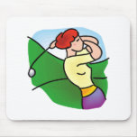 Classic Ladies Golf Mouse Pads