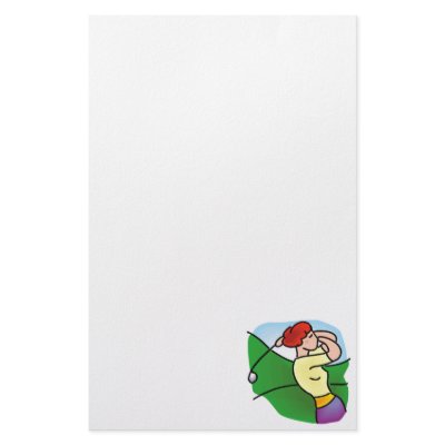 Classic Ladies Golf Personalized Stationery by shopaholicchick