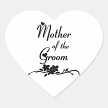 Classic Mother of the Groom Sticker