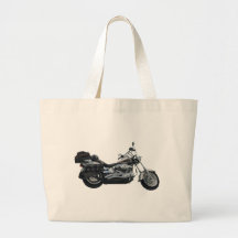 Classic Motorbike Power Machine Rider Gear Tote Bags