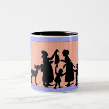 Classic Mug With Silhouette Scenery