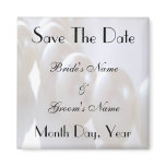 Classic Pearl Necklace Save the Date Magnet