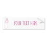 Classic Pink Bumper Sticker