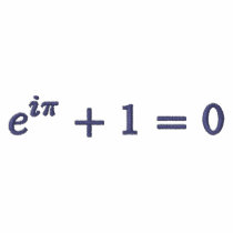Classic Polo Shirt: Euler's identity, small, grey