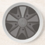 Classic racing car gift: 911 inspired Fuchs wheel Beverage Coaster
