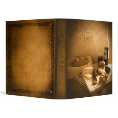 Classic Recipes Vinyl Binder by Boehm_graphics