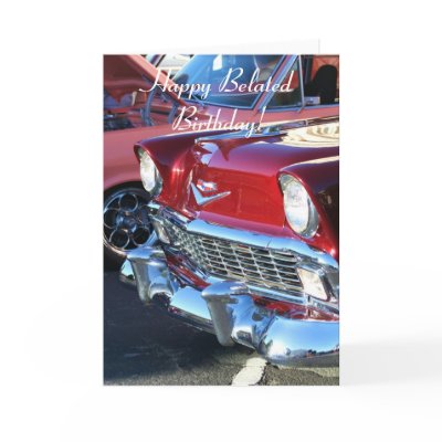 Classic Red Car Greeting Card by ritmospeed