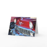 Classic Red Car Greeting Card