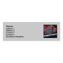 Classic Red Car skinny business cards