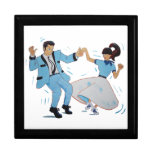 classic rock and roll dancing cartoon gift boxes