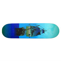 Classic Sailing Ship Skate Deck