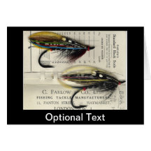 Classic Salmon Fly on card