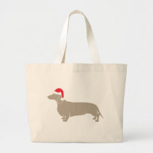 Classic Santa Doxie Dachshund Bags