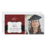 Classic School Graduation Photo Announcement Cards Personalized Photo Card
