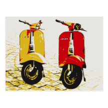 Classic Scooter Post Card