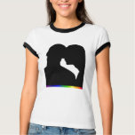 Classic Silhouette Ringer Shirt for Ladies