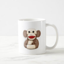 Classic Sock Monkey Mugs
