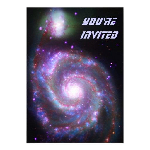 Classic Spiral Galaxy Invitations