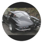 Classic Split Window Car Round Stickers