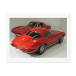 Classic Split Window Cars Post Cards