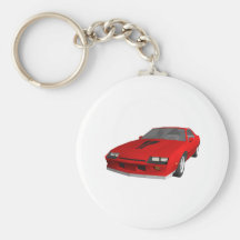 Classic Sports Car: 3D Model: Keychain