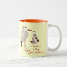 Classic Stork (Neutral) 2 (Baby Shower) Mug