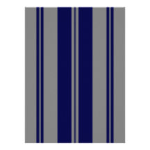 Classic Stripes in Grey & Dark Blue Announcements