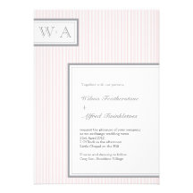 Classic Stripes Invitation (Pink)