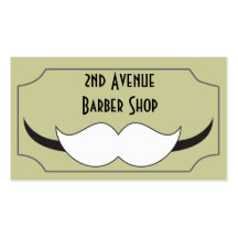Classic style barber shop business card,