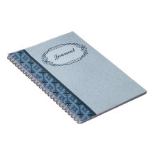 Classic Style Customizable Notebook - Blue