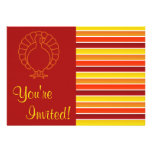 Classic Turkey Thanksgiving Dinner Invites