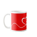 Classic Two Hearts Valentines Mug