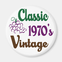 Classic Vintage 1970's Magnets