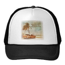 Classic Vintage Daytona Beach Florida Hats