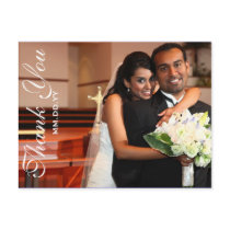 Classic Wedding Thank You Postcard