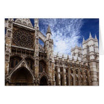 Classic Westminster Abbey photograph London UK Card