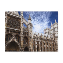 Classic Westminster Abbey photograph London UK Post Card