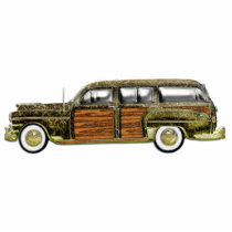 Classic Woody Station wagon Cut Out