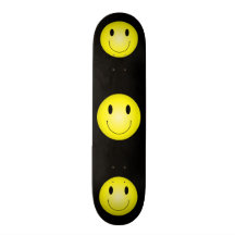 Classic Yellow Smiley Skateboard Deck