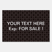 Classical brown chocolate Yard Sign