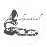 Classical Gramophone Sticker